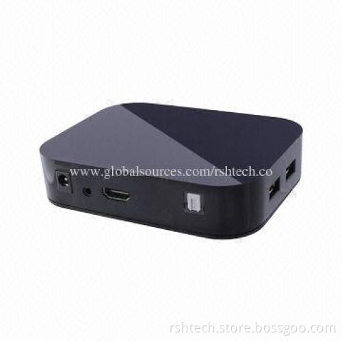 Android Smart TV Box Full HD Media Player, Supports Up to 1,080-pixel HDMI Output, Plug and E-book